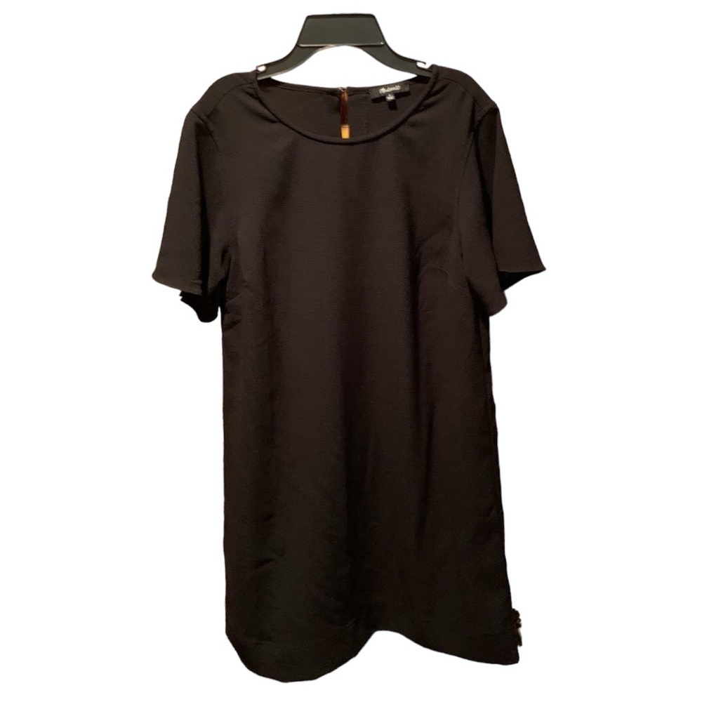 Madewell Crepe Flutter Sleeve Mini Dress in Black Small